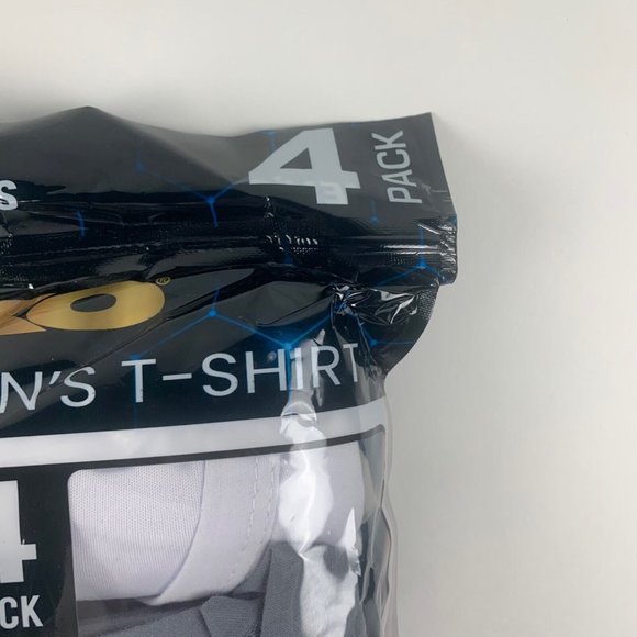 TKO Men's Classic Fit T-Shirt 4-Pack Crew Neck Tees BLK/GRY/WHT Size S NWT 8287 - Picture 2 of 8
